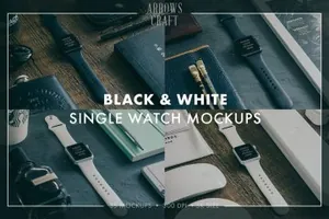 苹果手表样机 Arrows amp;amp; Craft – Apple Watch Mockups