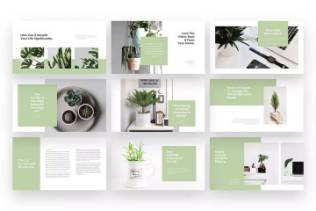 极简绿色主义多用途幻灯片模板 Dauna – Minimalist PowerPoint Presentation