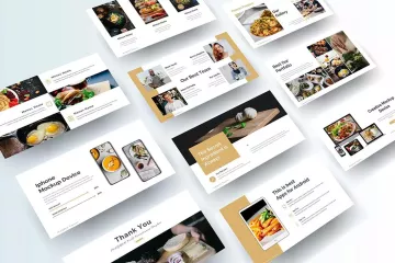 烹饪课程食物幻灯片模板合集 Maguen – Food PowerPoint Presentation