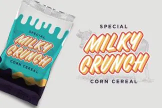 手工制作英文绘画设计字体 Sondote Playful Extrude font