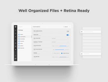 蓝色现代简洁商业系统管理web UI工具包Cyane UI