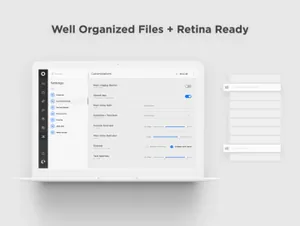 蓝色现代简洁商业系统管理web UI工具包Cyane UI