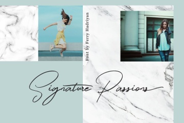 钢笔手写英文书法字体 Winterfellia – Handwritten Font