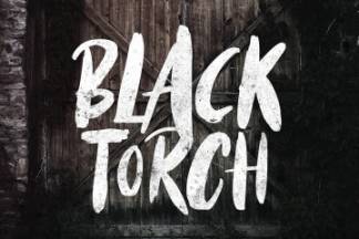 英文干笔刷画笔字体 Black Torch – Dry Brush Font