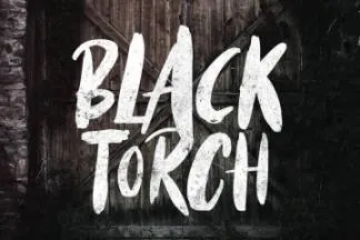 英文干笔刷画笔字体 Black Torch – Dry Brush Font