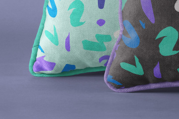 靠枕/抱枕样机贴图展示PSD模版 Psd Throw Pillow Mockup Set