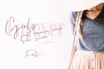 二重奏连体英文＆衬线字体 Lemonade Fonts Duo