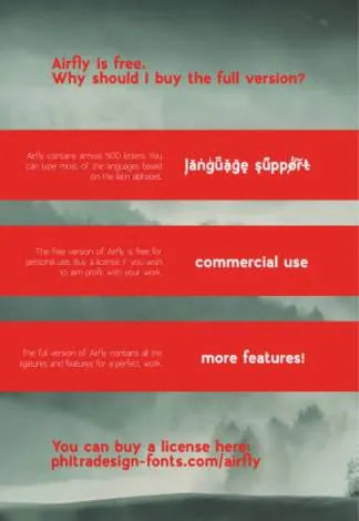 粗体现代英文字体Airfly Typeface Free Demo