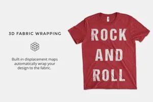 美式T恤纹样设计你样机 Anvil 6750 Tri-Blend Tee