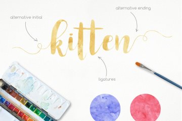 可爱优雅风格英文手写字体 Spelling Night Script Font