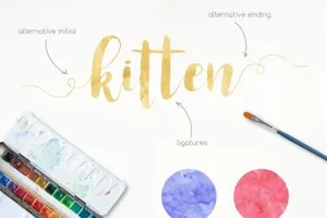 可爱优雅风格英文手写字体 Spelling Night Script Font