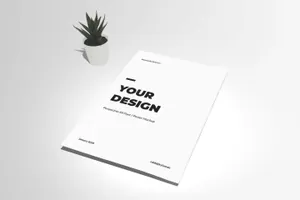 简约好用的透视角度AI海报宣传单样机展示模型VI设计mockups