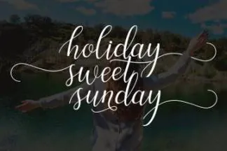 优雅线条手写英文脚本字体 Austina Script