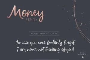 流畅笔迹无衬线手写英文字体 Money Penny – Script amp;amp; Sans