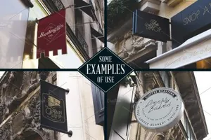 50个店招设计样机 50 Signs mockups