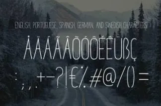 纤细英文字体MELO FREE HANDMADE WEBFONT TTF AND OTF