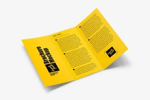 时尚三折页宣传册传单PSD样机Brochure Leaflet PSD Mockup