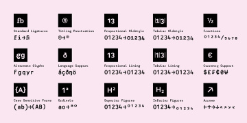 一款加粗衬线英文字体Heimat Mono