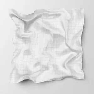 逼真的面料布料旗帜VI设计样机展示模型