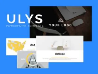 蓝色现代商务主题演讲产品介绍PPT幻灯片演示模板 ULYS Powerpoint