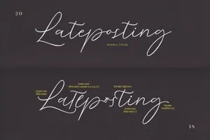 优雅柔和的手写婚礼英文字体 Cochocib Script