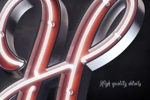 3D效果超级PSD字体 3d script Bright calligraphy