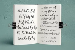 英文手写体字体 样机 笔刷 Tetyou Script   Mock up   Brushes