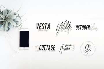 无衬线英文 Logo 字体 Logo 设计模板 Sydney  Font Duo