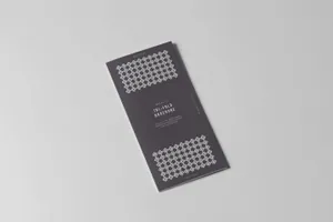 时尚高端质感的高品质房地产三折页设计fold dl brochure