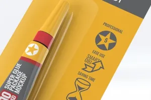 高品质智能真实感超级胶水包装模拟Super Glue Packaging
