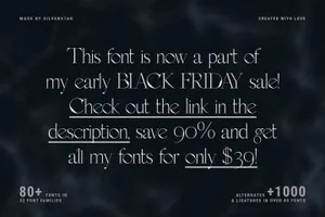 复古迷幻粗狂趣味英文装饰字体 SAVIGNY - Psychedelic Display Font