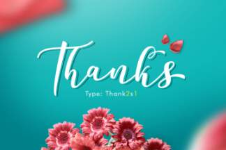 小清新手绘飘逸英文字体Declara Script Free Demo