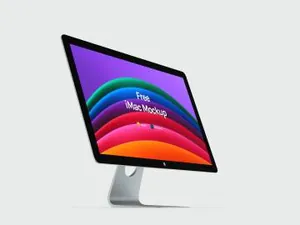 苹果台式电脑网页设计提案样机模板 Apple iMac Mockups 样机模版
