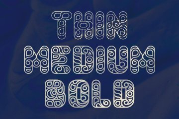 复古纹理镂空创意字体 Conello – Display Font