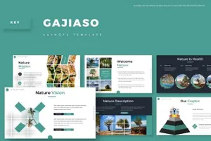 时尚高端简约多用途的抽象几何图形Gajiaso  Keynote