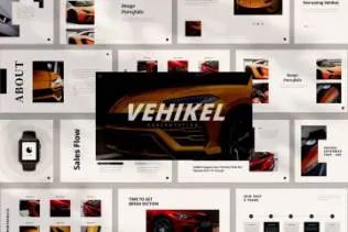 时尚高端简约极简风格幻灯片vehikel keynote