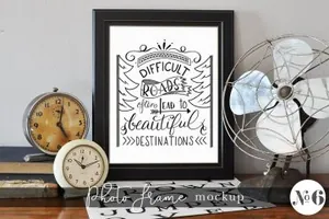 经典画框样机 Vintage Frame Mockup