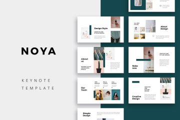 高端时尚ppt素材模板 NOYA – Keynote Template