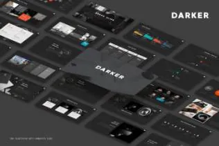 黑色配色的高品质高端商业商务大数据darker