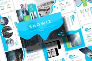 冬季风格ppt模板snowiz-powerpoint