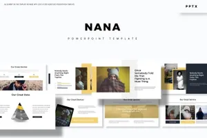 时尚大图ppt模板下载nana-powerpoint