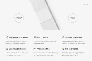 平整包装得面料图案花样设计样机Fabric Bolt Mockup