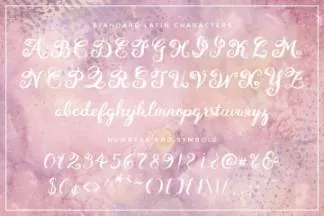 手写英文字体 Eiffell Brush Script Font   水彩纹理