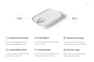 沙丁鱼品牌罐头包装设计展示样机素材下载[PSD]