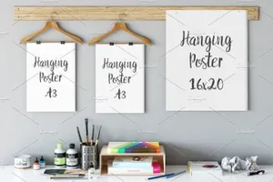 画框海报设计样机 Frame Mockup