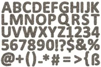 时尚高端逼真质感的多孔石头效果3D立体英文字母