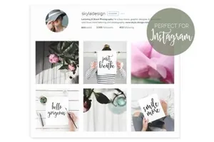 信纸样机模型 Quote mockup , flatlay styled stock