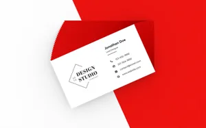 简约时尚好用的房地产名片设计VI样机展示模型mockups