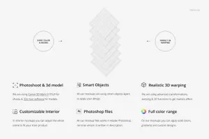 织物面料面料样机面料设计展示Fabric Swatches Mockup