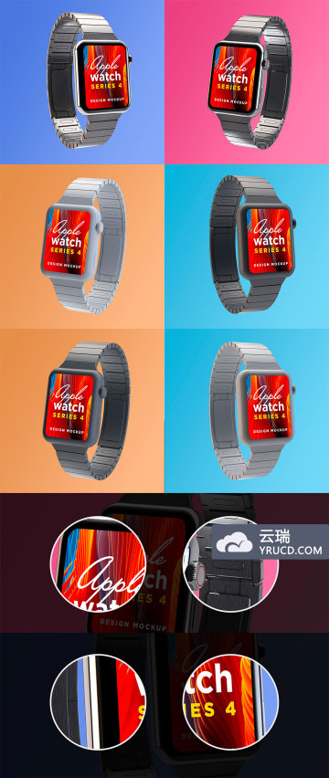 Apple Watch Series 4样机模板下载